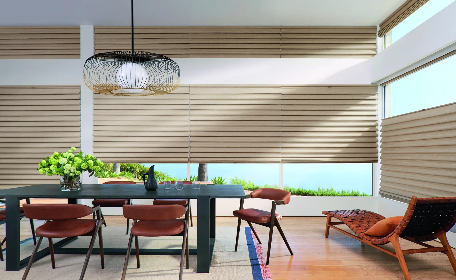 Vignette Modern Roman Shades dining room
